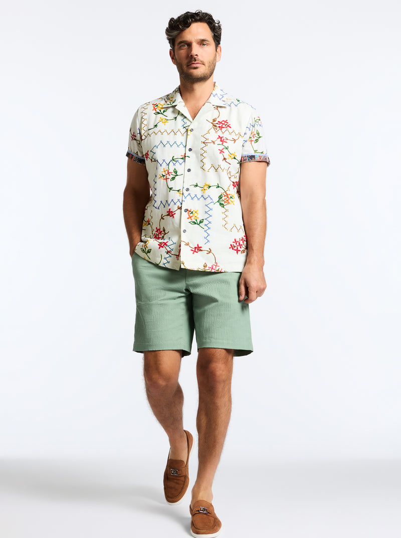 MARETTIMO SHORT SLEEVE BUTTON DOWN SHIRT