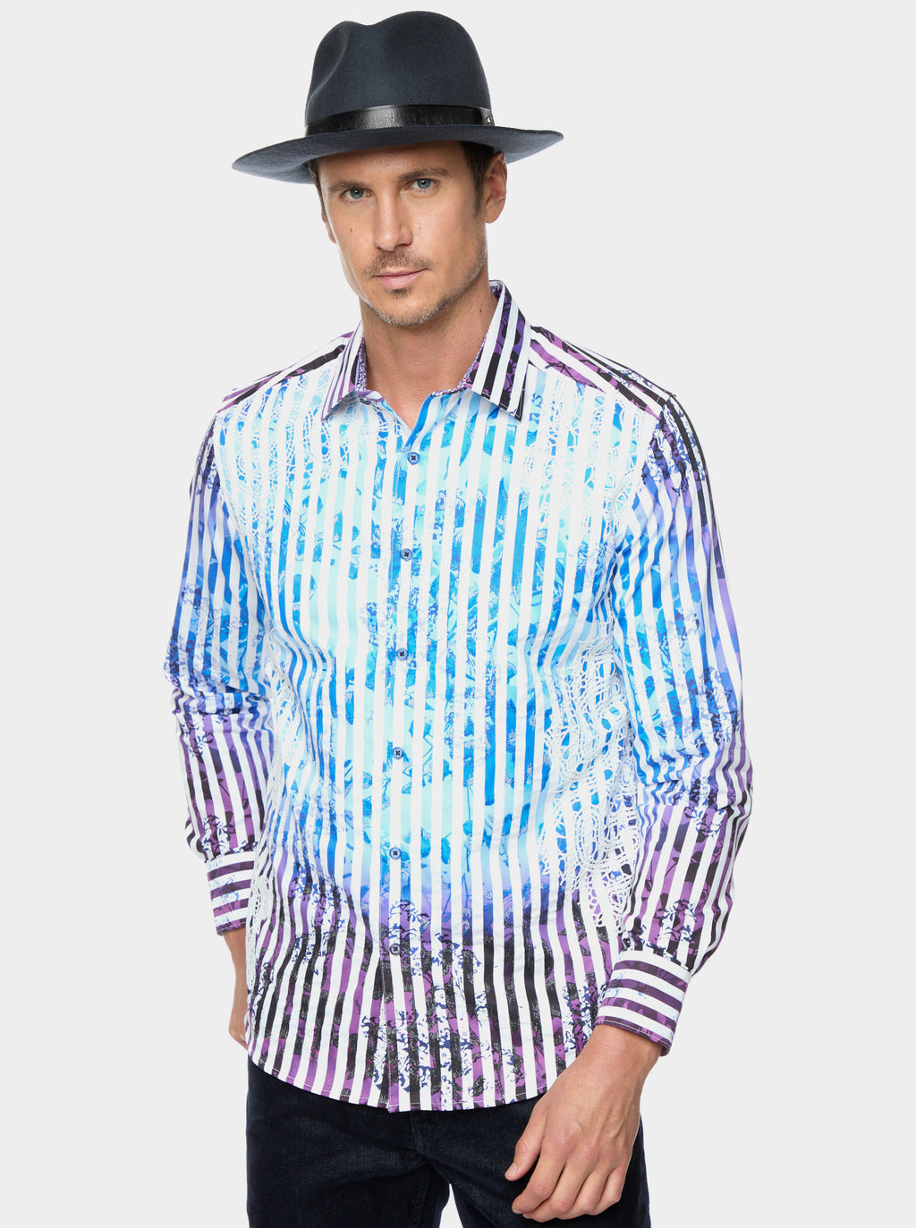 Robert Graham 2024 Mens Size M Striped Long Sleeve Button Up Shirt