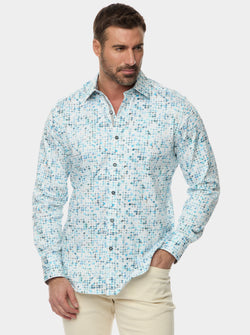 BARRAZA LONG SLEEVE BUTTON DOWN SHIRT