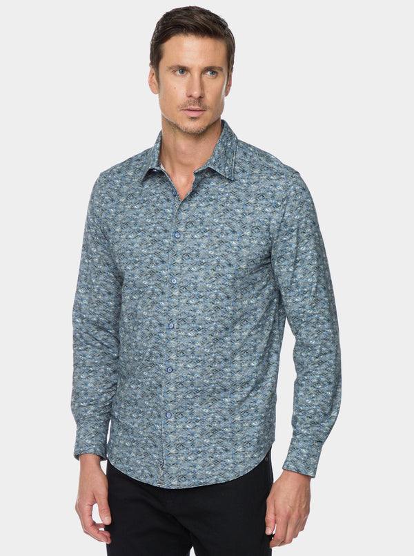 CLARENDON LONG SLEEVE BUTTON DOWN SHIRT