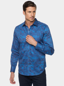 TOURNEAU LONG SLEEVE BUTTON DOWN SHIRT