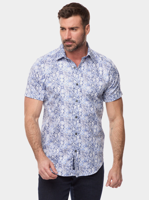 KANO SHORT SLEEVE BUTTON DOWN SHIRT