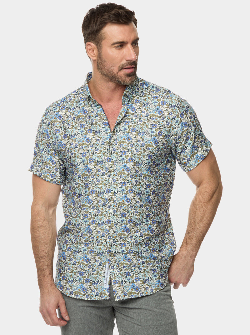 CRASO SHORT SLEEVE BUTTON DOWN SHIRT