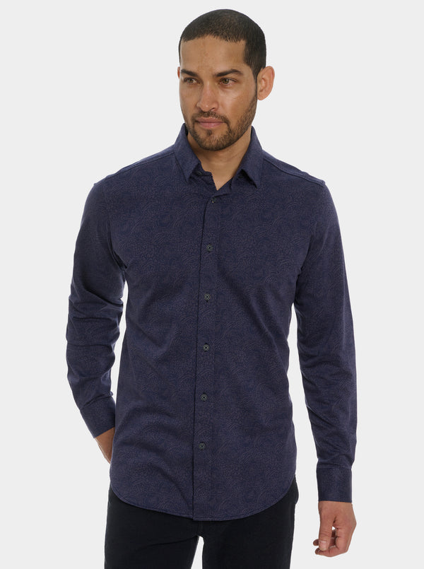 KELVIN LONG SLEEVE BUTTON DOWN SHIRT