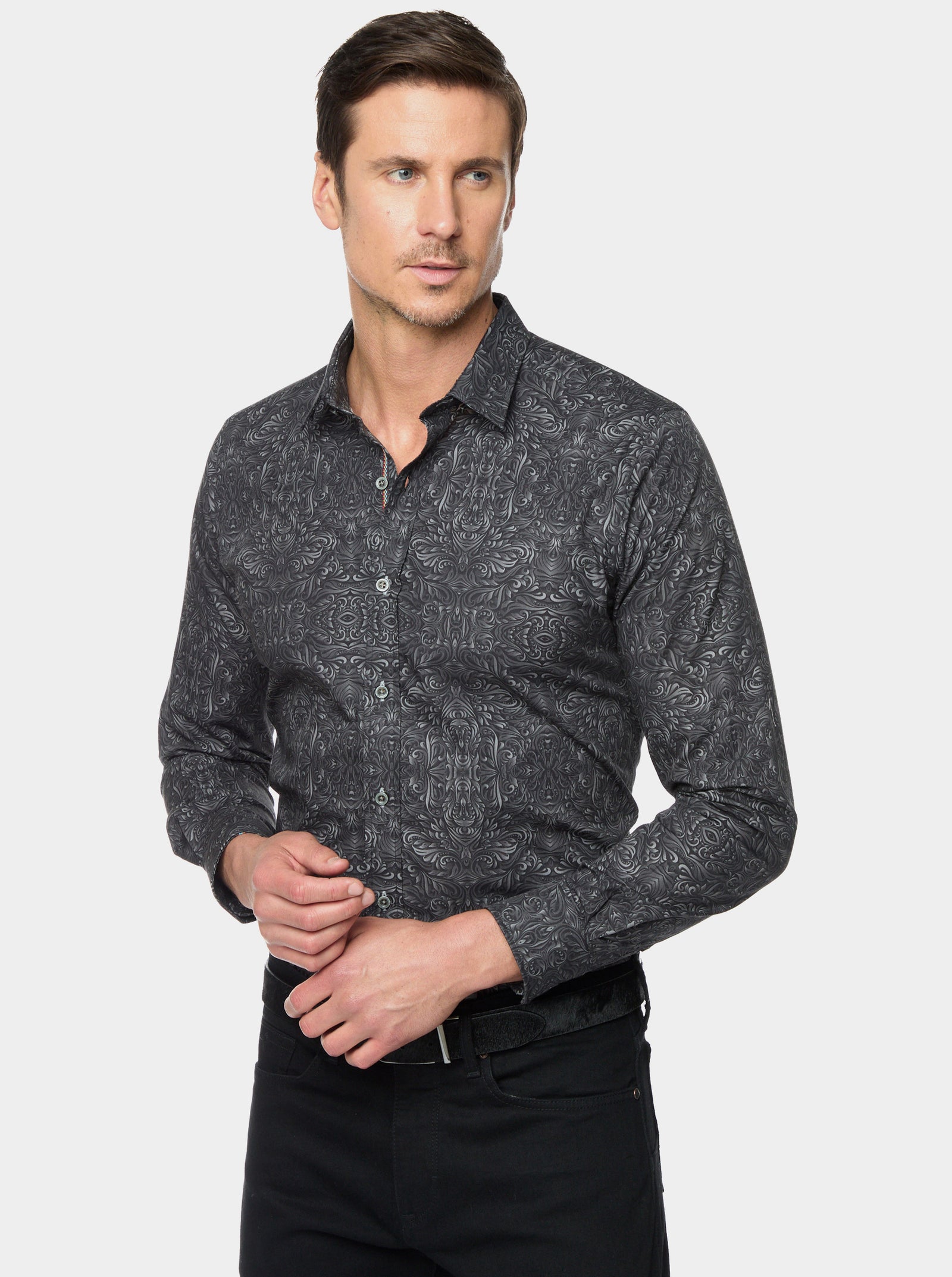 Robert graham tailored fit shirts top for men