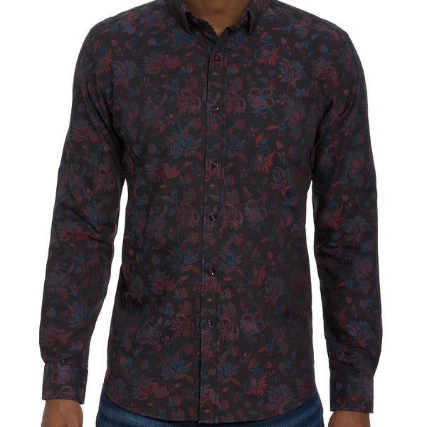 BERKANE LONG SLEEVE BUTTON DOWN SHIRT – Robert Graham