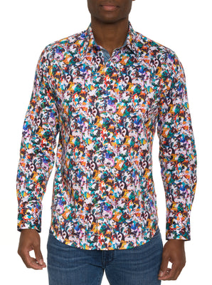 THE LEO LONG SLEEVE BUTTON DOWN SHIRT – Robert Graham