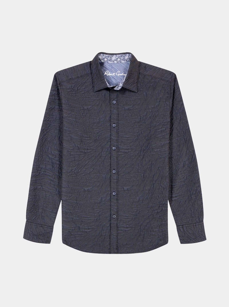 GEOGLYPH LONG SLEEVE BUTTON DOWN SHIRT