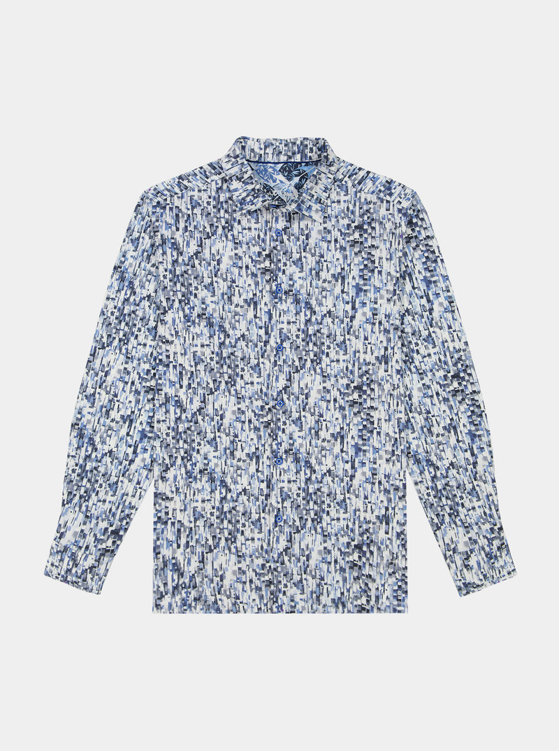 FRAGMENT LONG SLEEVE BUTTON DOWN SHIRT