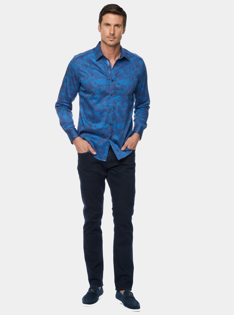 TOURNEAU LONG SLEEVE WOVEN SHIRT