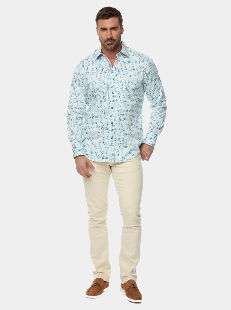 BARRAZA LONG SLEEVE BUTTON DOWN SHIRT