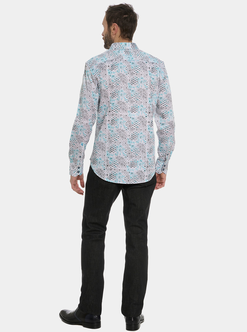 HENDRIKS LONG SLEEVE BUTTON DOWN SHIRT