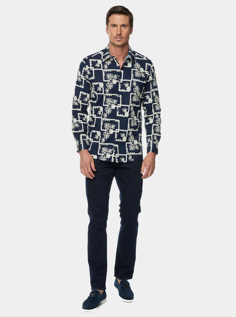 OLEANDER LONG SLEEVE BUTTON DOWN SHIRT