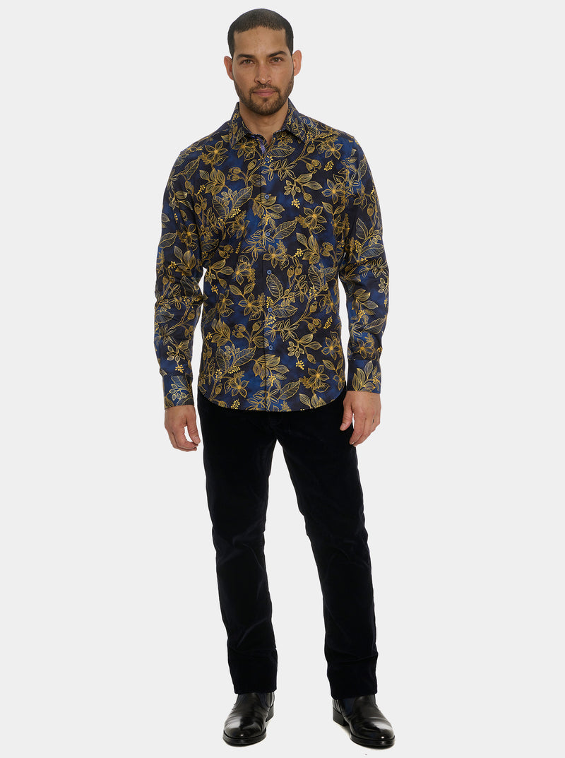 VALMONT  LONG SLEEVE BUTTON DOWN SHIRT