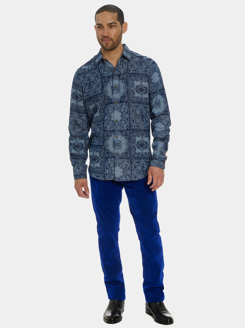 LIMITED EDITION IKEBANA LONG SLEEVE BUTTON DOWN SHIRT