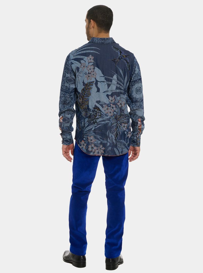 LIMITED EDITION IKEBANA LONG SLEEVE BUTTON DOWN SHIRT