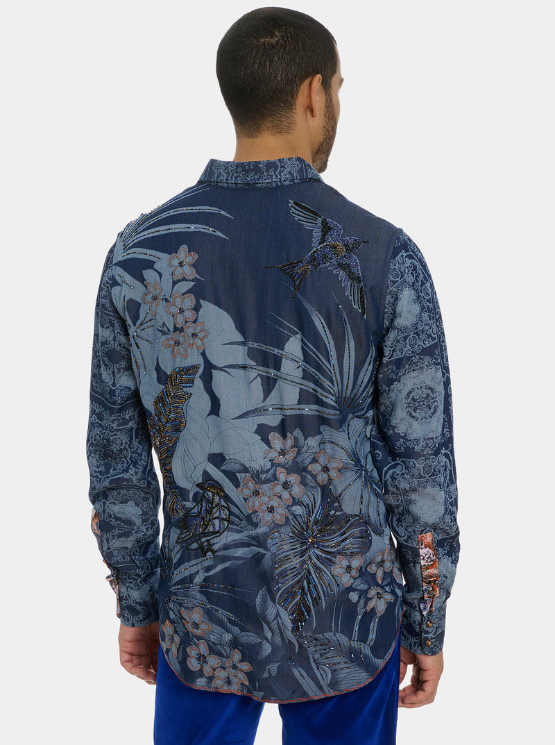 LIMITED EDITION IKEBANA LONG SLEEVE BUTTON DOWN SHIRT