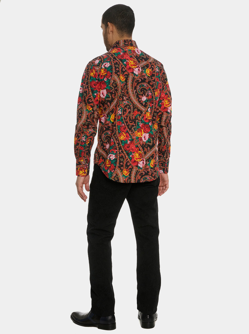 LIMITED EDITION KABUKI LONG SLEEVE BUTTON DOWN SHIRT