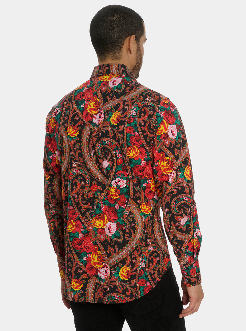 LIMITED EDITION KABUKI LONG SLEEVE BUTTON DOWN SHIRT