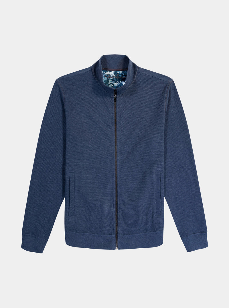 MOSER FULL ZIP KNIT SHIRT