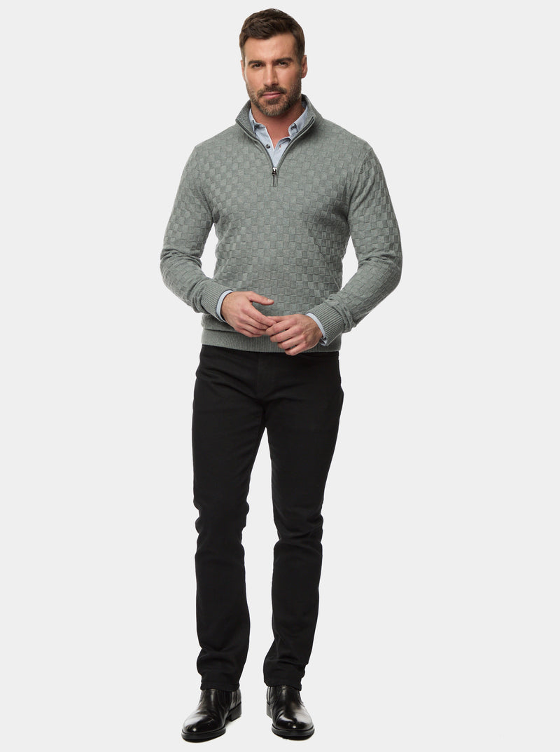 GAVINO 1/4 ZIP SWEATER