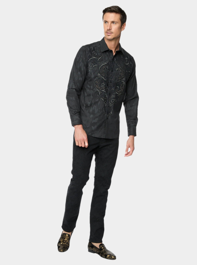 SALDIBAR  LONG SLEEVE BUTTON DOWN SHIRT