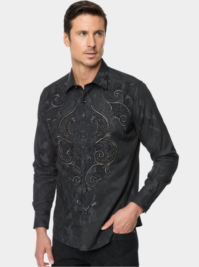 SALDIBAR  LONG SLEEVE BUTTON DOWN SHIRT