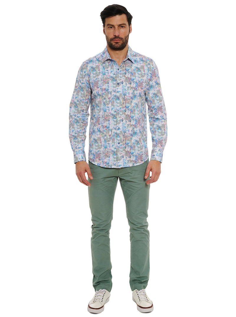 DELRAY LONG SLEEVE BUTTON DOWN KNIT SHIRT