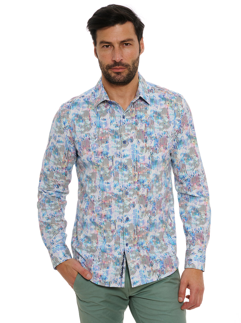 DELRAY LONG SLEEVE BUTTON DOWN KNIT SHIRT