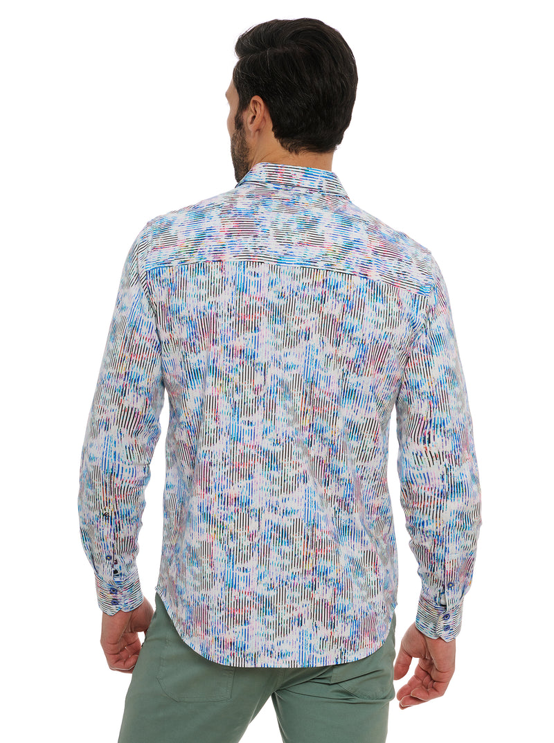 DELRAY LONG SLEEVE BUTTON DOWN KNIT SHIRT