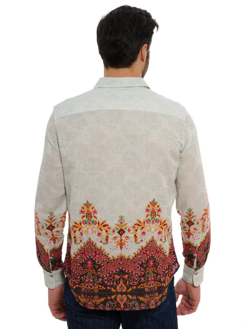 LIMITED EDITION THE CROWN JEWEL LONG SLEEVE BUTTON DOWN SHIRT