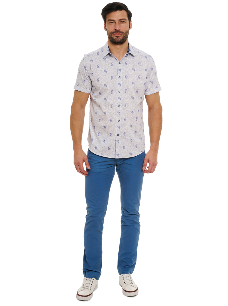 BELMOND SHORT SLEEVE BUTTON DOWN SHIRT