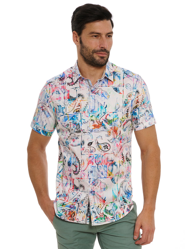 BELIZE SHORT SLEEVE BUTTON DOWN SHIRT