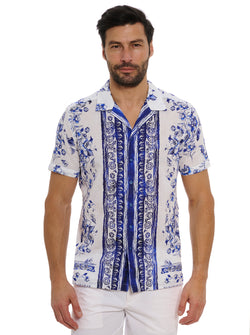 CORSICA SHORT SLEEVE BUTTON DOWN SHIRT