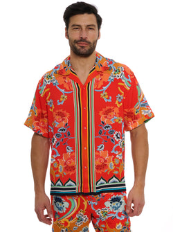 TAJ SHORT SLEEVE BUTTON DOWN SHIRT