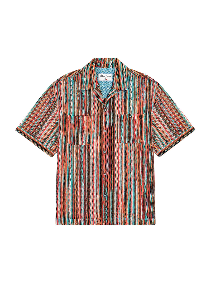 SERAPE SHORT SLEEVE BUTTON DOWN SHIRT