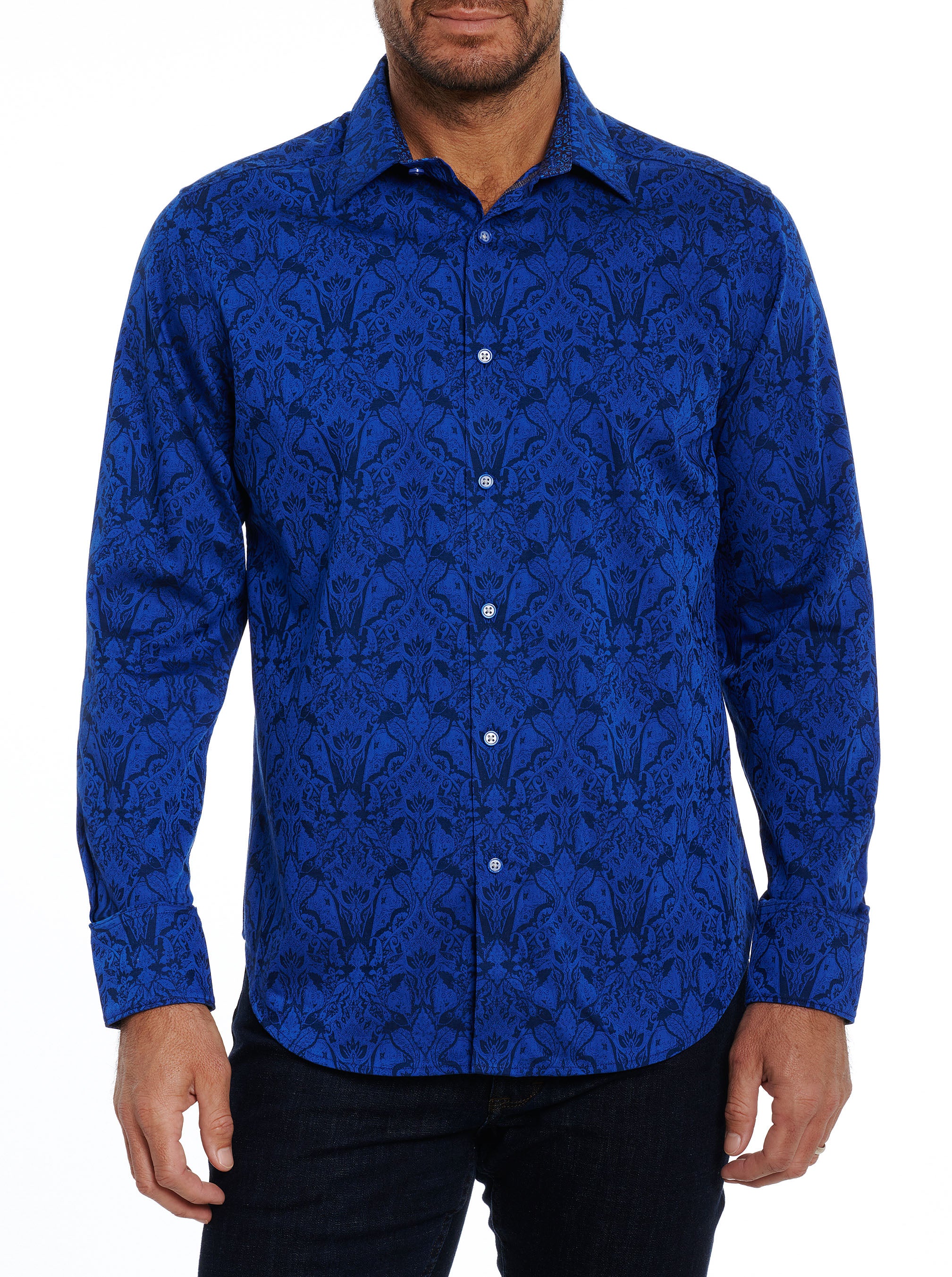 HIGHLAND LONG SLEEVE BUTTON DOWN SHIRT TALL – Robert Graham