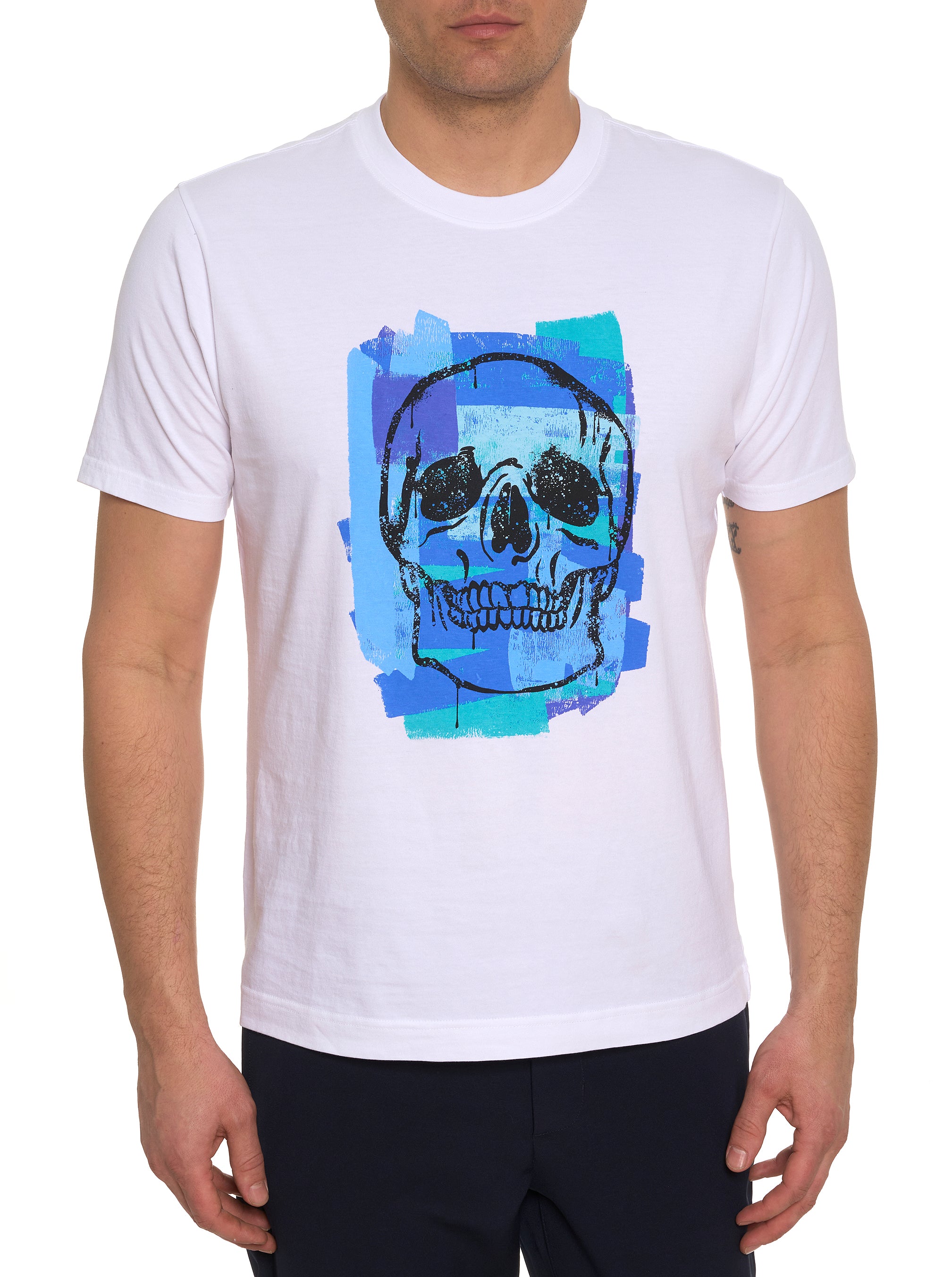 PAINT SKULL GRAPHIC T-SHIRT – Robert Graham