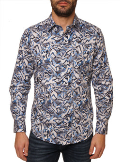 SANTOS LONG SLEEVE BUTTON DOWN SHIRT