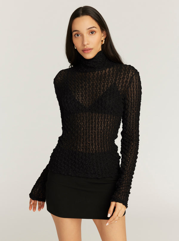 AUBREY LONG SLEEVE KNIT SHIRT