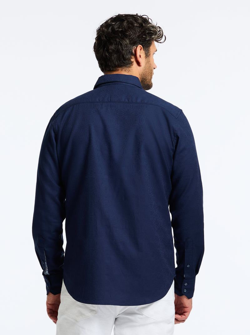 ODYSSEY LONG SLEEVE BUTTON DOWN SHIRT