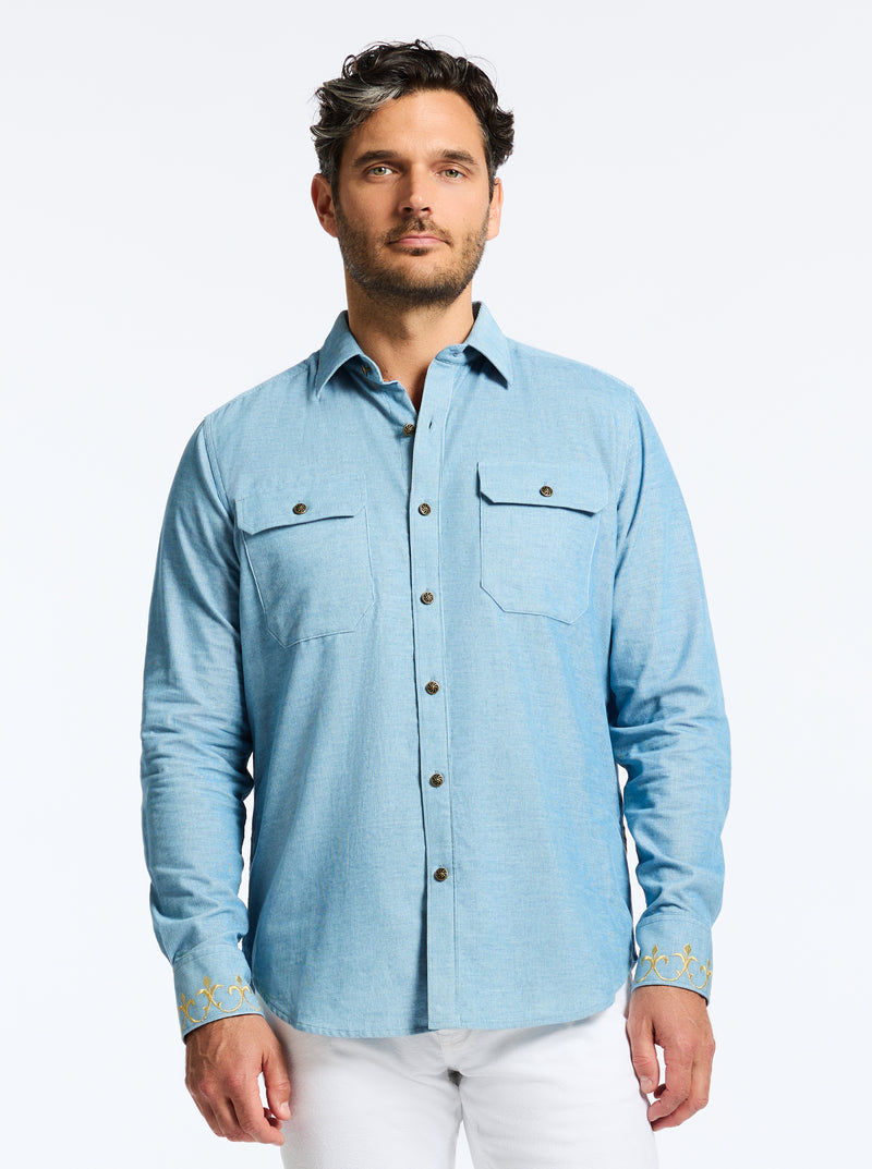 LIMITED EDITION THE RG MAN LONG SLEEVE BUTTON DOWN SHIRT