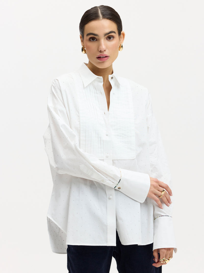 MELODY LONG SLEEVE BUTTON DOWN SHIRT