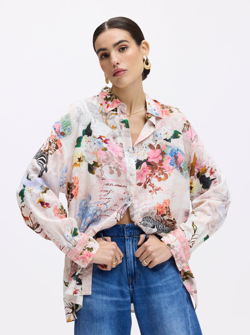 LOLA LONG SLEEVE BUTTON DOWN SHIRT