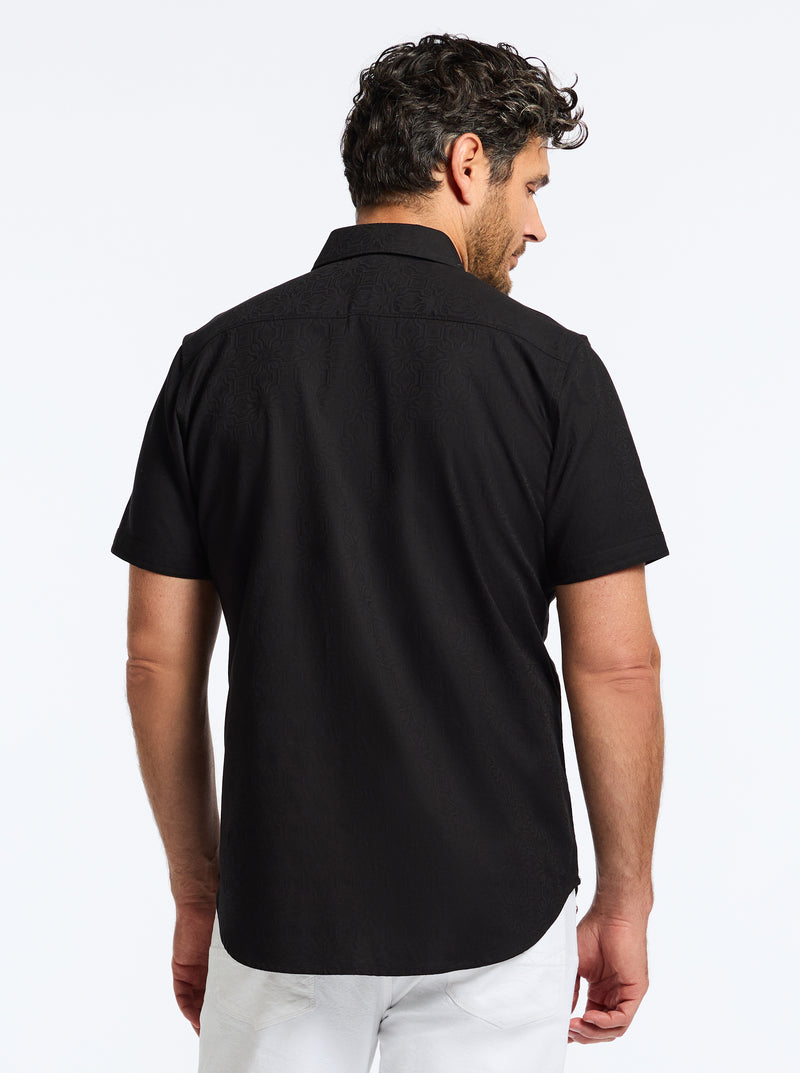 ODYSSEY SHORT SLEEVE BUTTON DOWN SHIRT