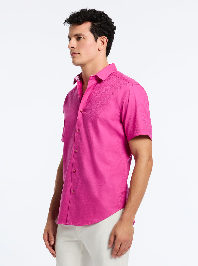 ODYSSEY SHORT SLEEVE BUTTON DOWN SHIRT