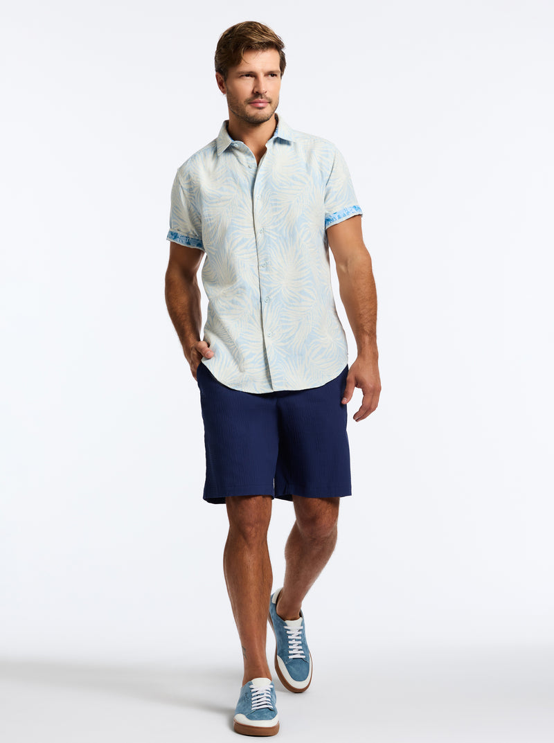 ROYAL PALMS SHORT SLEEVE BUTTON DOWN SHIRT