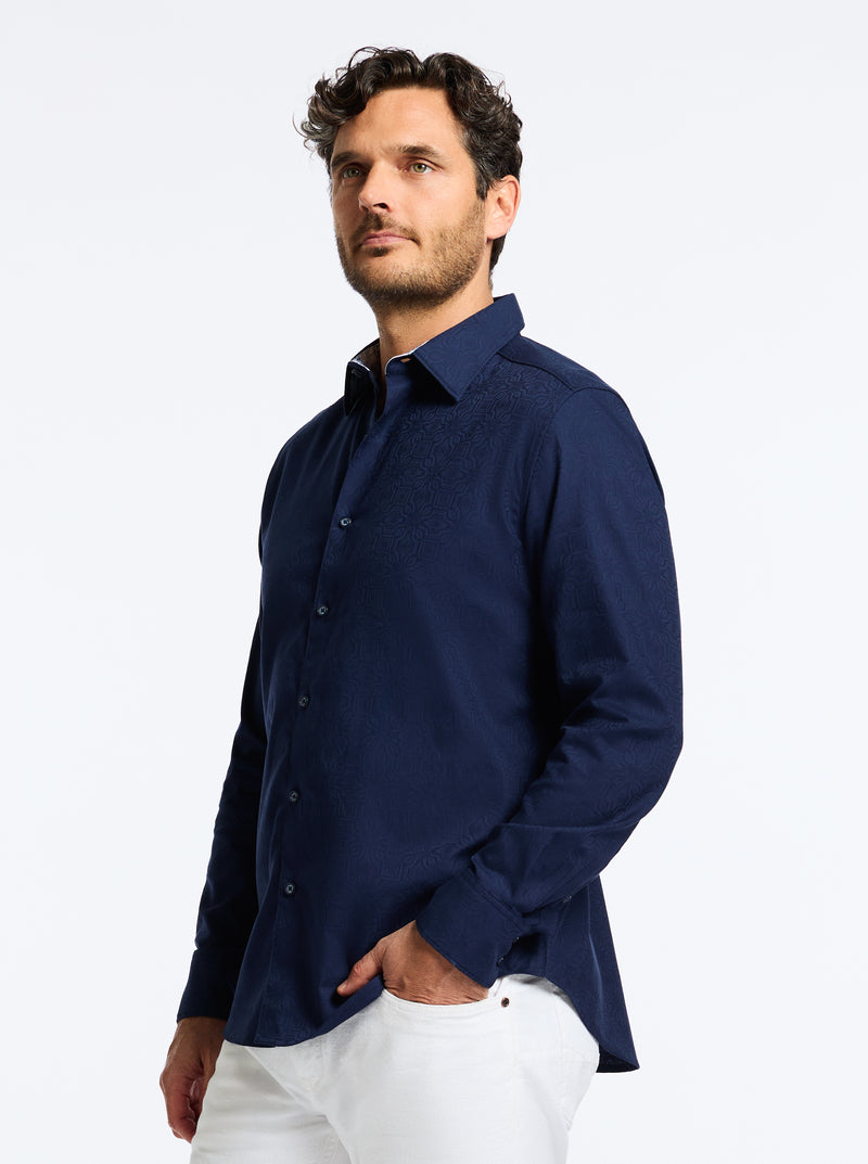 ODYSSEY LONG SLEEVE BUTTON DOWN SHIRT