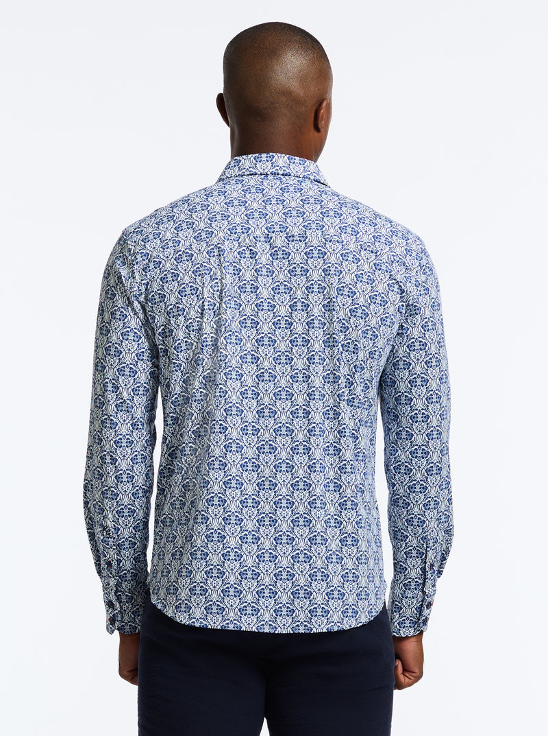 COMOROS LONG SLEEVE BUTTON DOWN SHIRT