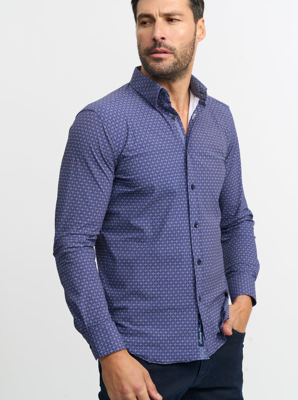 MORENO LONG SLEEVE BUTTON DOWN SHIRT